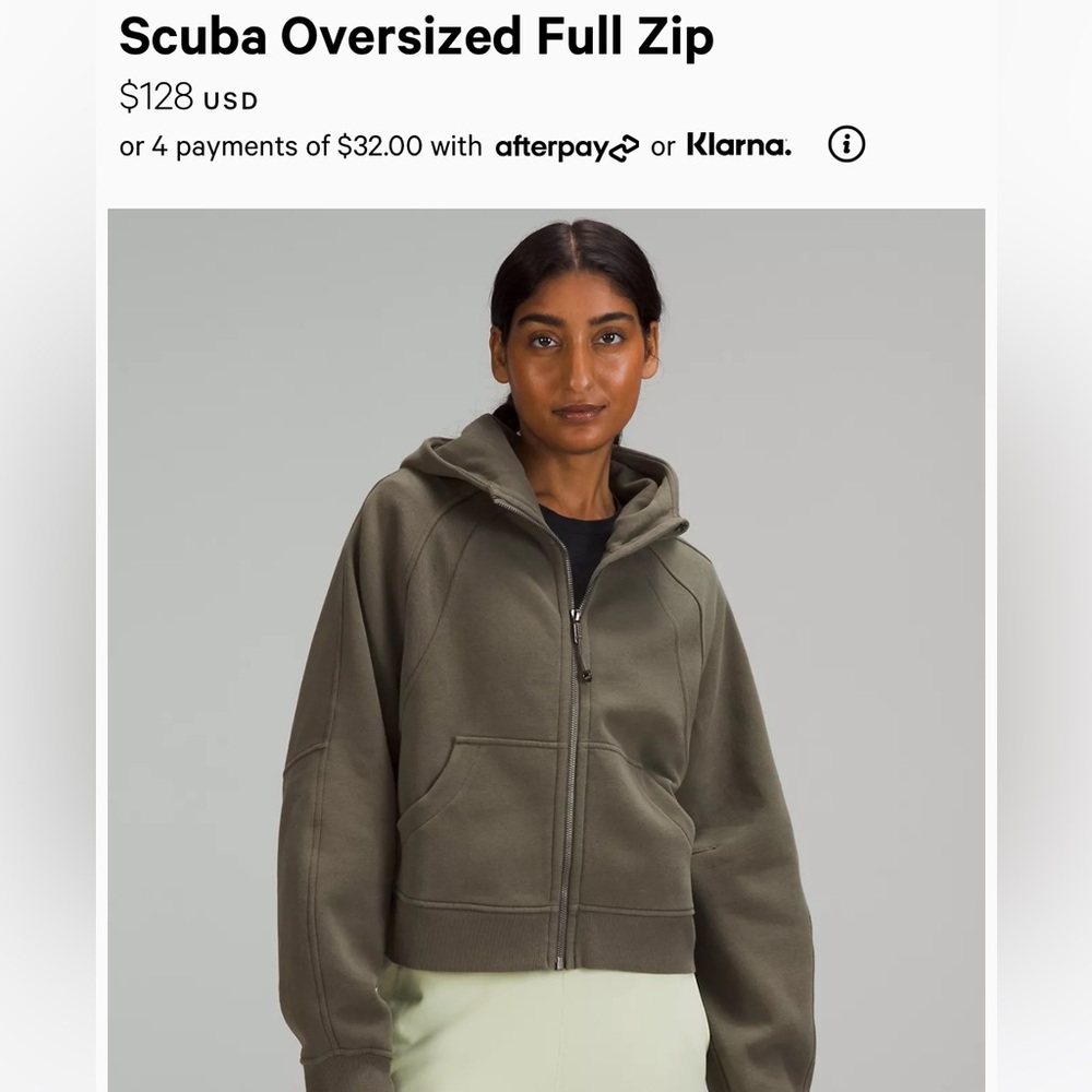 Scuba Oversized Full Zip - Lululemon - SAME DAY SHIP